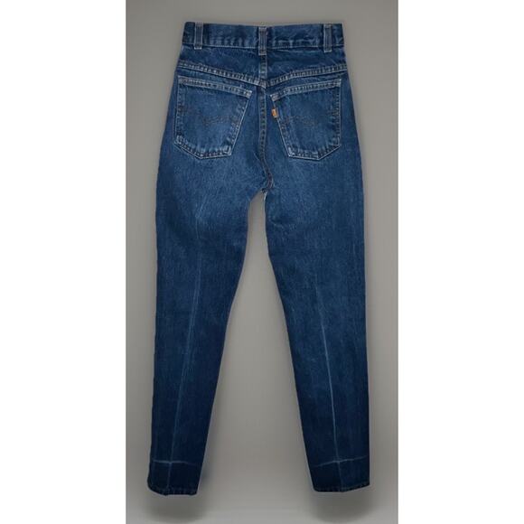 Levi's Juniors Blue Jeans 5 Pocket - Orange Tag - VTG Sz 7 -Measures 24.5 x 30.5 - Picture 1 of 12